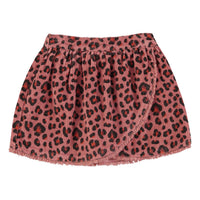 Piupiuchick Pink Animal Print Short Skirt
