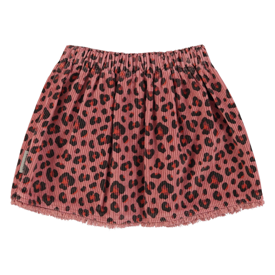 Piupiuchick Pink Animal Print Short Skirt