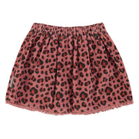 Piupiuchick Pink Animal Print Short Skirt