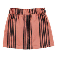 Piupiuchick Pink Striped Short Skirt