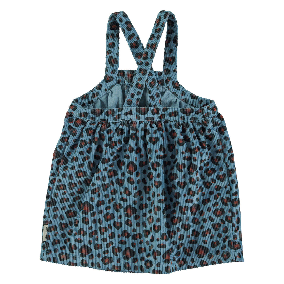 Piupiuchick Blue Animal Print Strap Dress