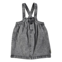 Piupiuchick Faded Black Denim Short Strap Dress