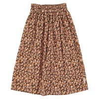 Piupiuchick Light Pink/Brown Flowers Long Skirt