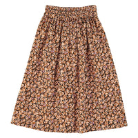 Piupiuchick Light Pink/Brown Flowers Long Skirt