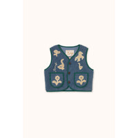 Tiny Cottons Stone Sherpa Vest