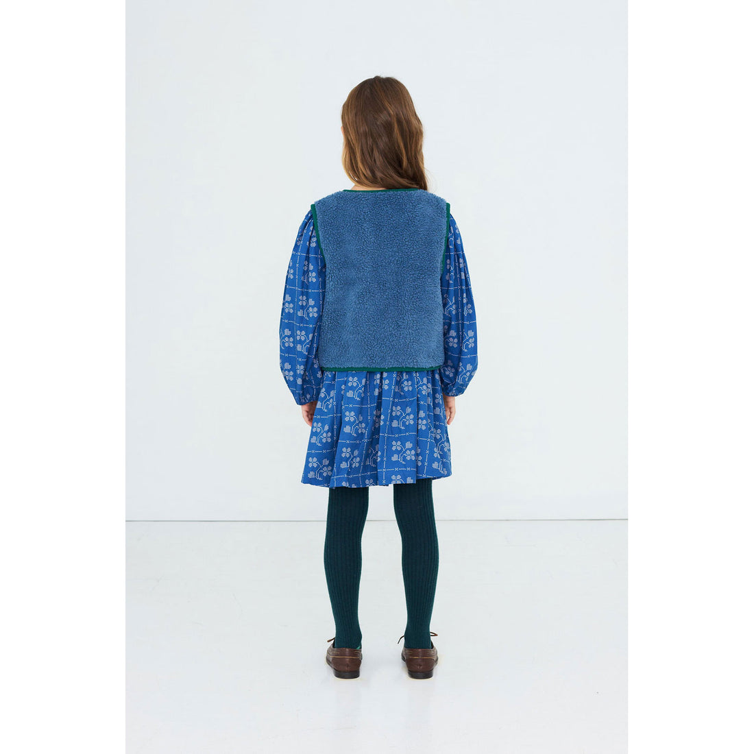 Tiny Cottons Stone Sherpa Vest