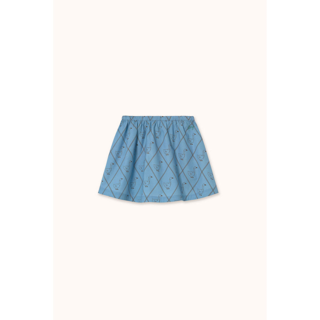Tiny Cottons Blue Geese Poplin Skirt