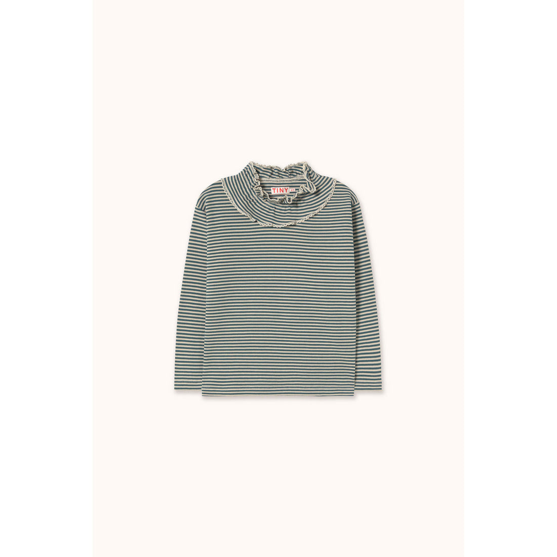 Tiny Cottons Stormy Blue Stripes Rib Tee