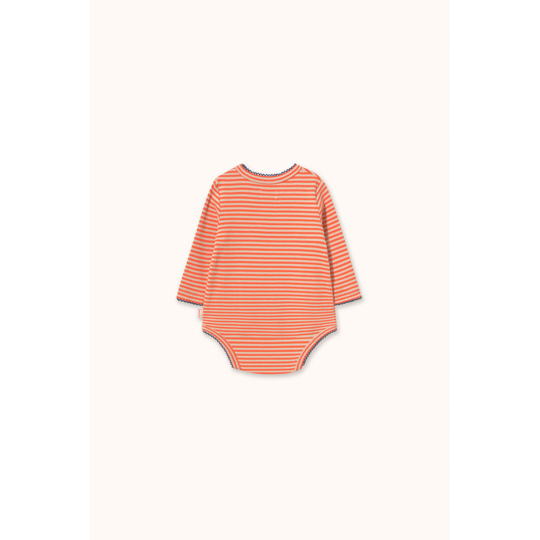 Tiny Cottons Summer Red Stripes Rib Crossed Bodysuit