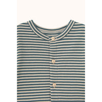Tiny Cottons Stormy Blue Stripes Rib Baby Jacket