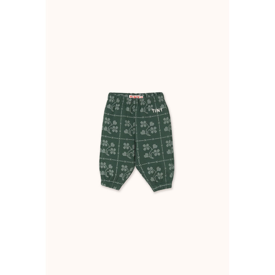 Tiny Cottons Ink Blue Dots Flowers Baby Sweatpants
