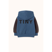 Tiny Cottons Navy Color Block Logo Hoodie