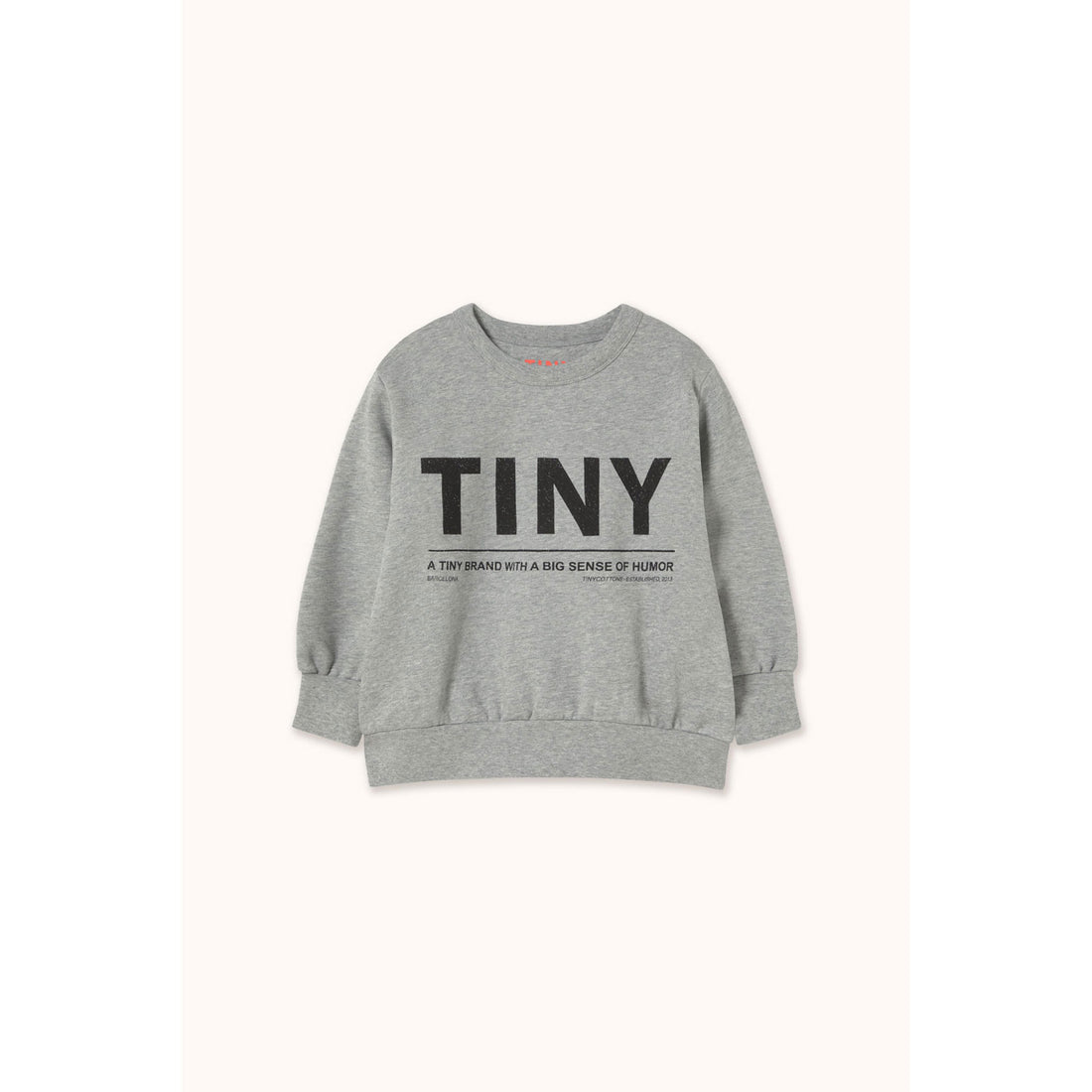 Tiny Cottons Medium Grey Tiny Logo Sweatshirt