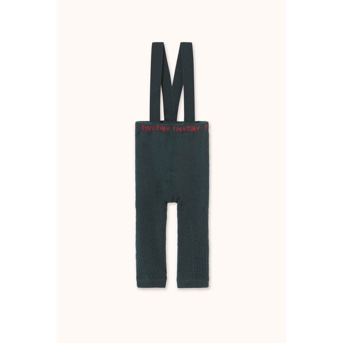 Tiny Cottons Dark Green Solid Baby Footless Tights