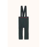 Tiny Cottons Dark Green Solid Baby Footless Tights