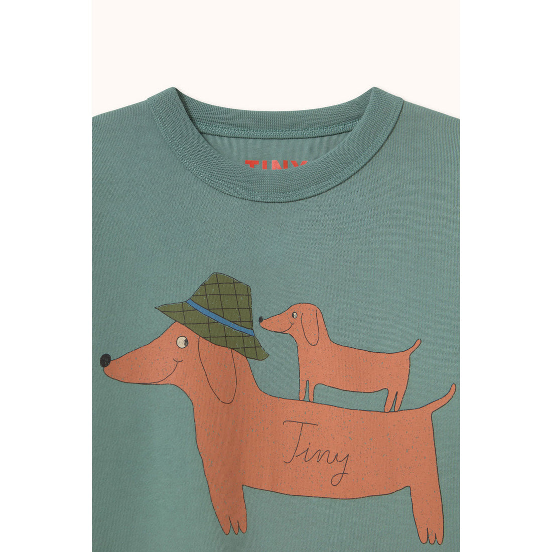 Tiny Cottons Teal Two Dogs Graphic Sweatshirt