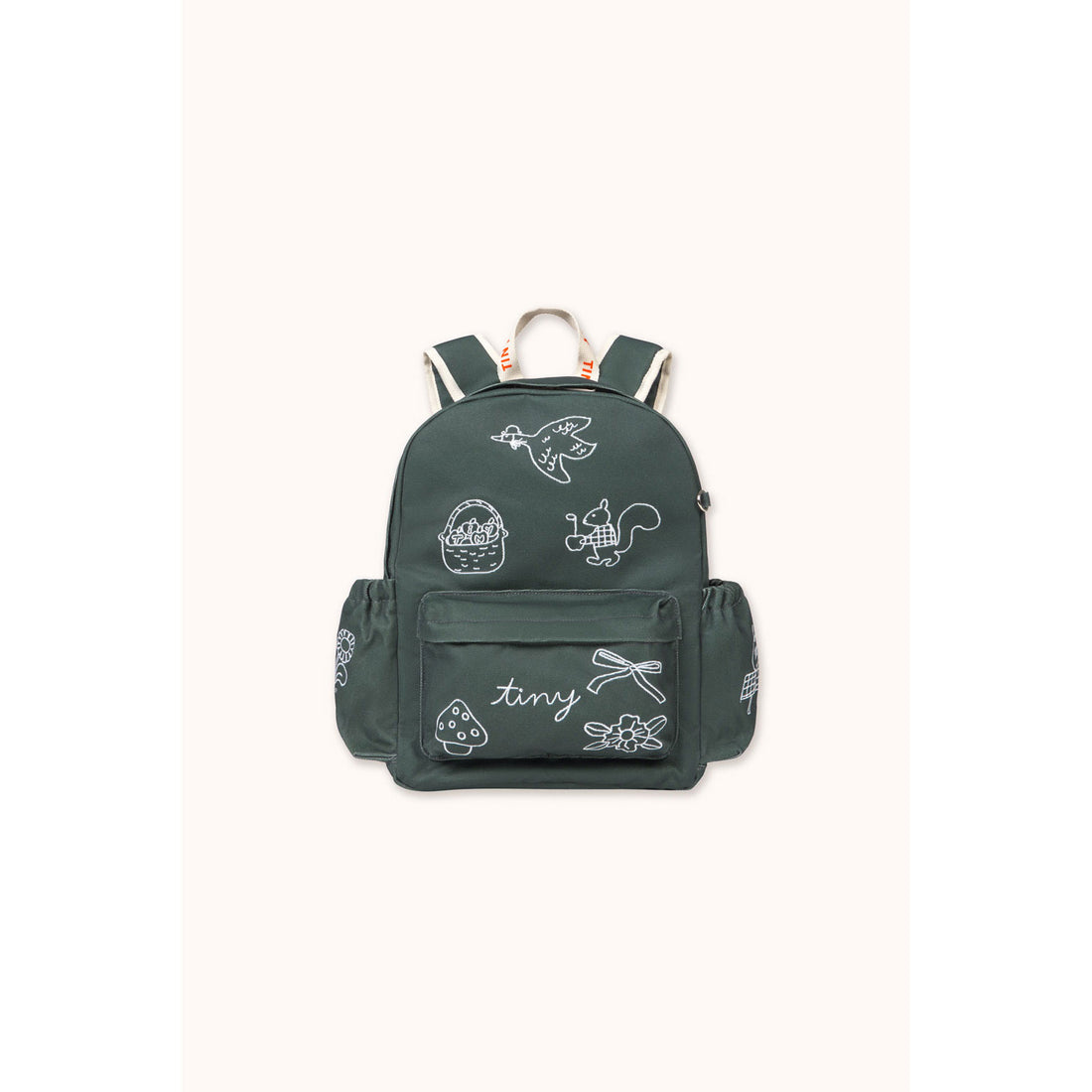 Tiny Cottons Ink Blue Tiny Apples Backpack