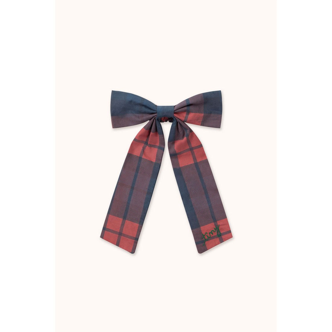 Tiny Cottons Red Check Scrunchies