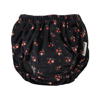 Piupiuchick Black Flowers Baby Shorties