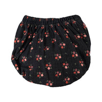 Piupiuchick Black Flowers Baby Shorties