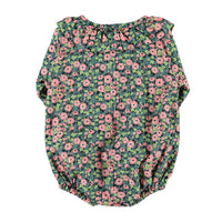 Piupiuchick Green Multicolor Flowers Romper