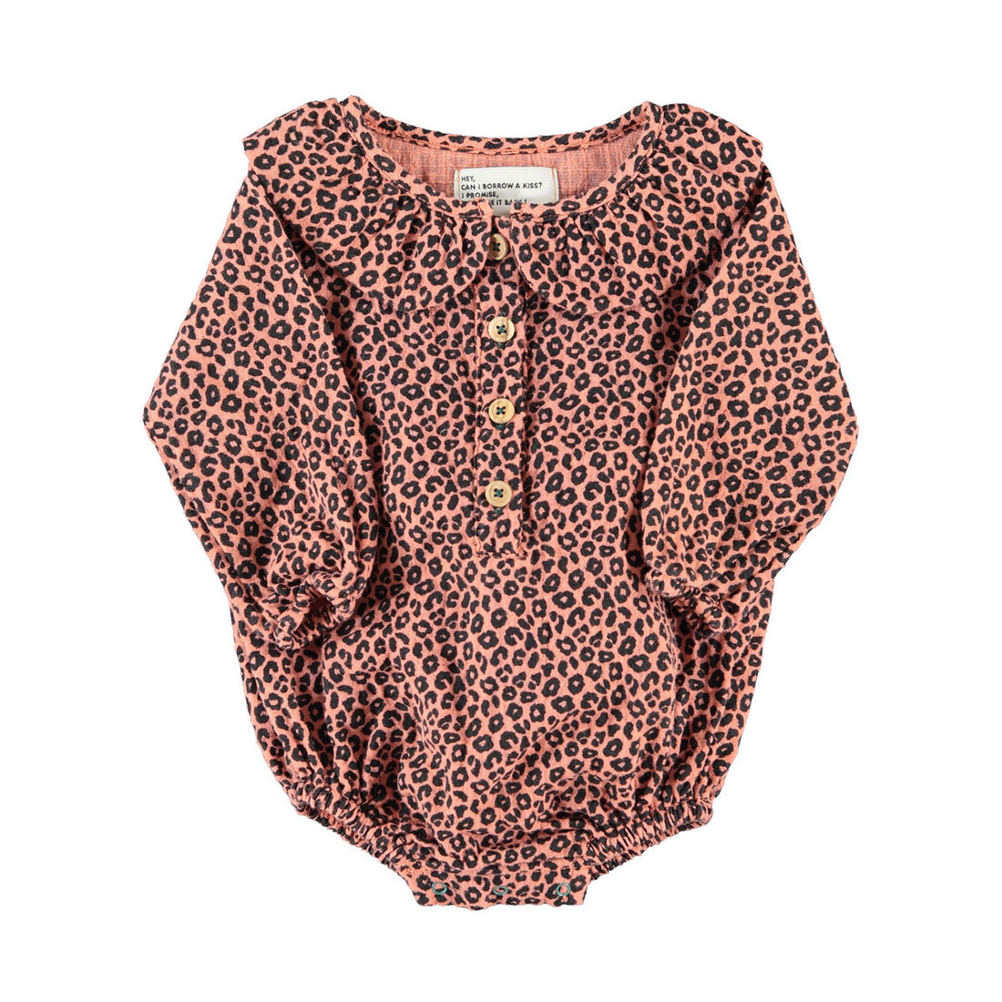 Piupiuchick Pink Animal Print Romper