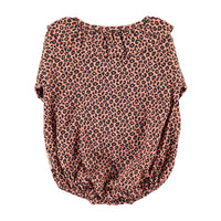 Piupiuchick Pink Animal Print Romper
