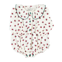 Piupiuchick Ecru Little Flowers Romper
