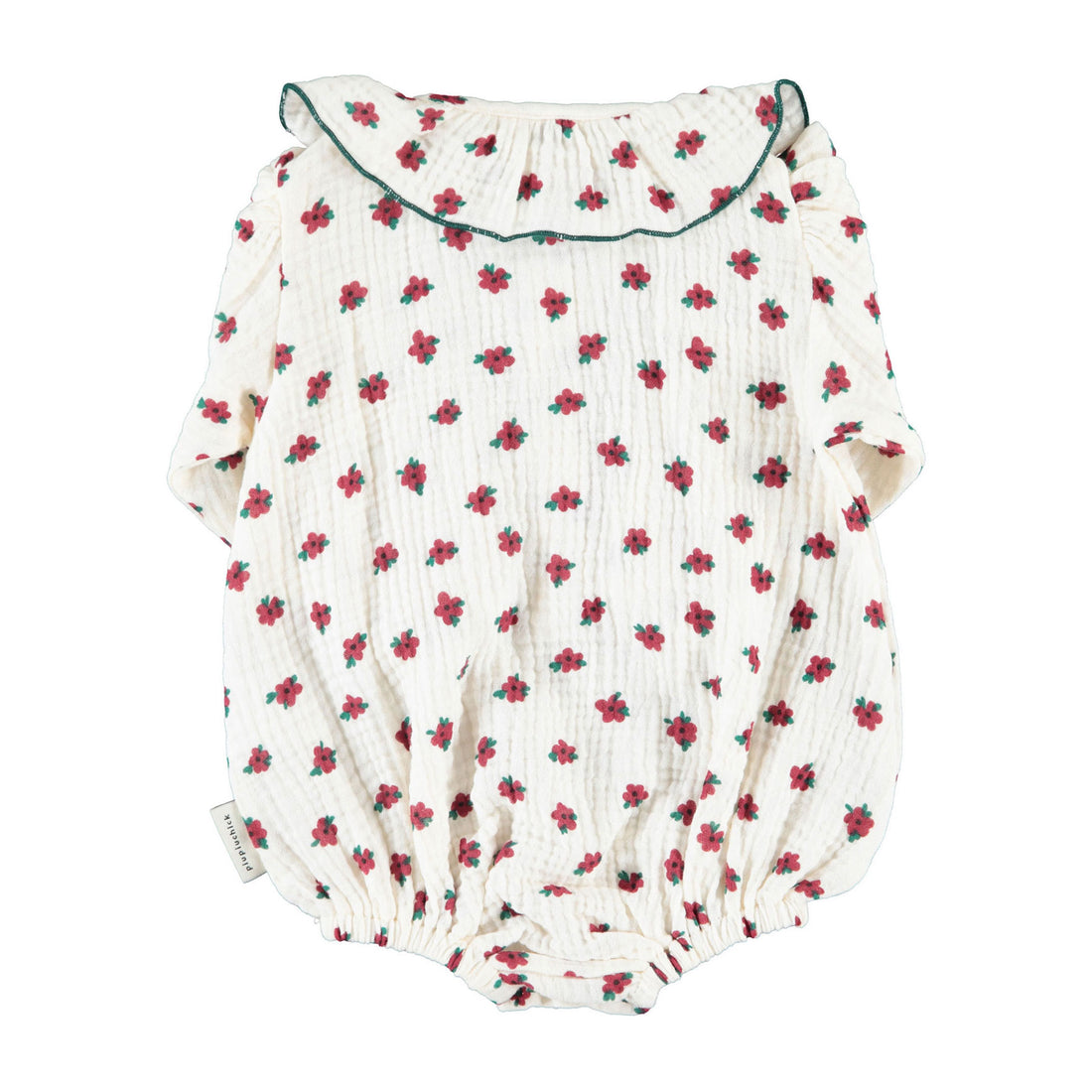 Piupiuchick Ecru Little Flowers Romper