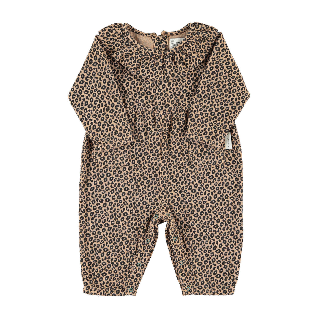 Piupiuchick Brown Animal Print Jumpsuit