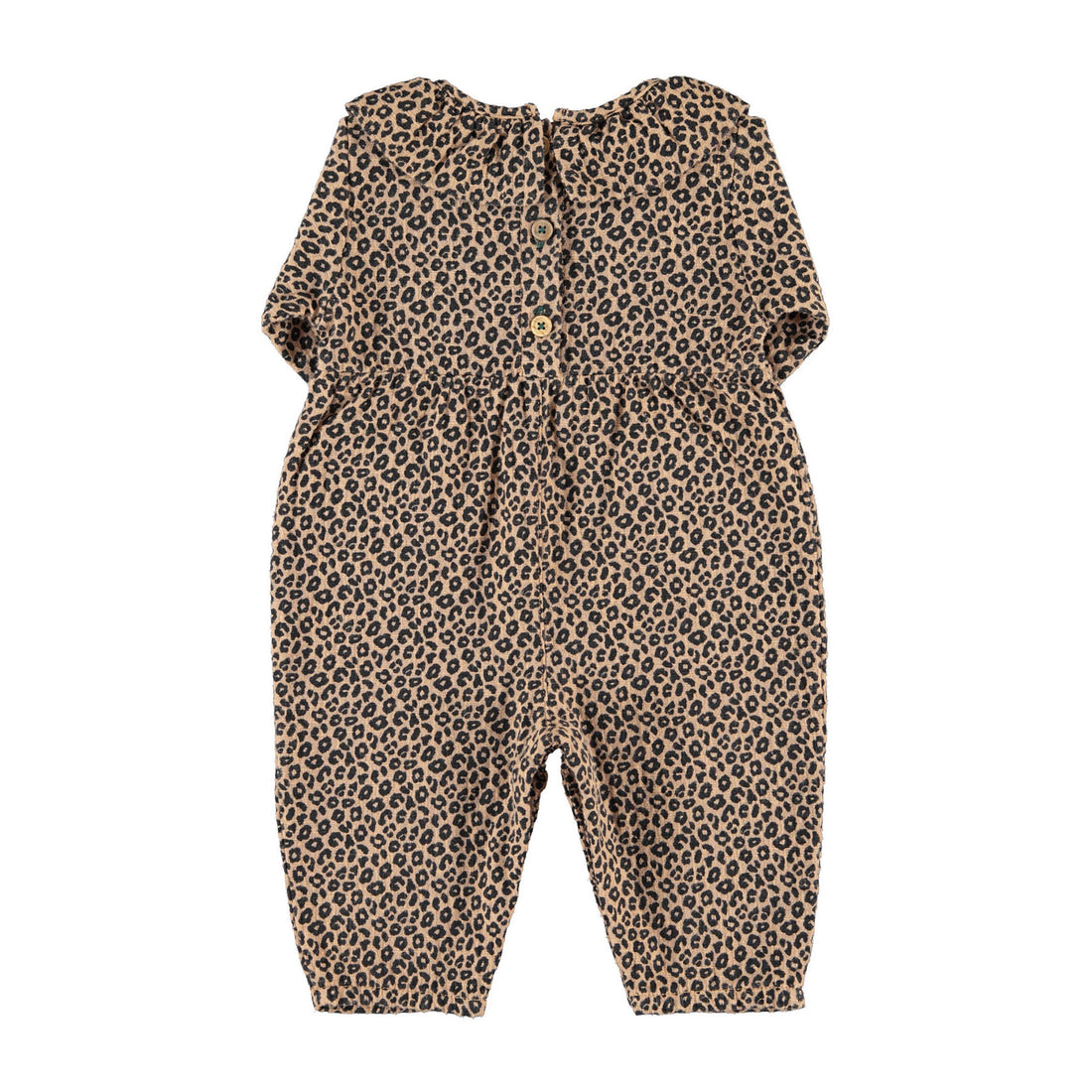 Piupiuchick Brown Animal Print Jumpsuit