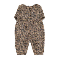 Piupiuchick Brown Animal Print Jumpsuit
