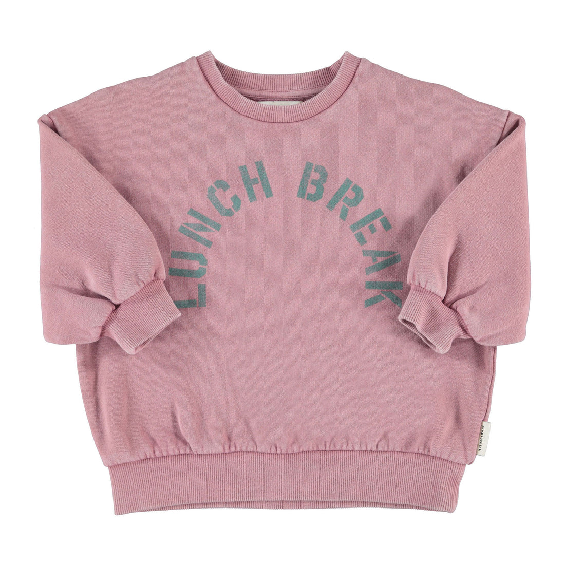 Piupiuchick Pink "Lunch Break" Print Sweatshirt