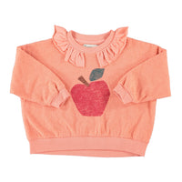 Piupiuchick Pink Apple Print Sweatshirt