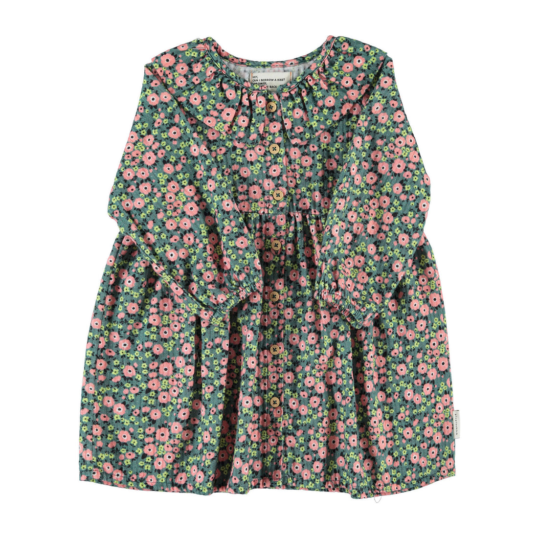 Piupiuchick Green Multicolor Flower Short Dress