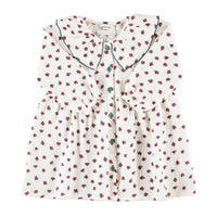 Piupiuchick Ecru Little Flowers Short Dress