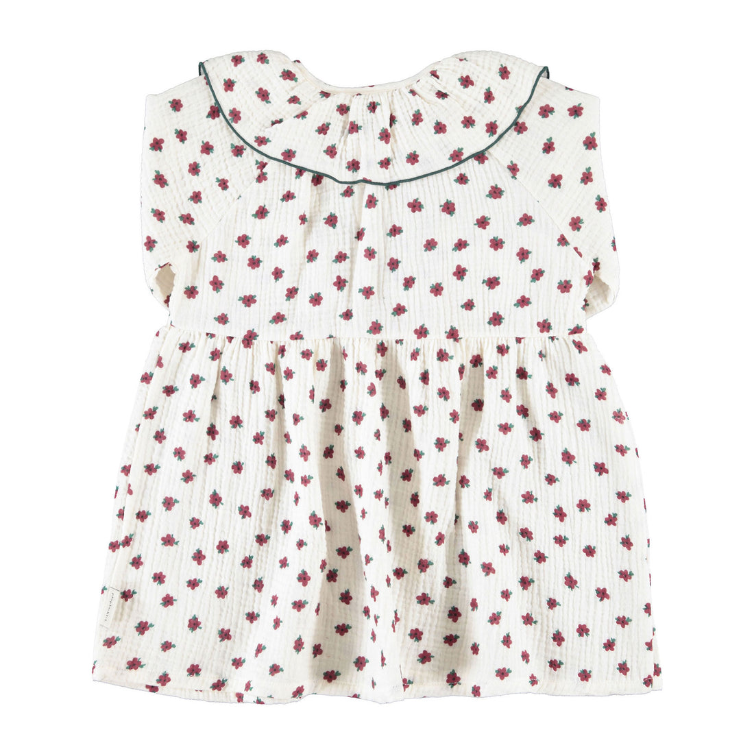 Piupiuchick Ecru Little Flowers Short Dress
