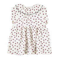 Piupiuchick Ecru Little Flowers Short Dress