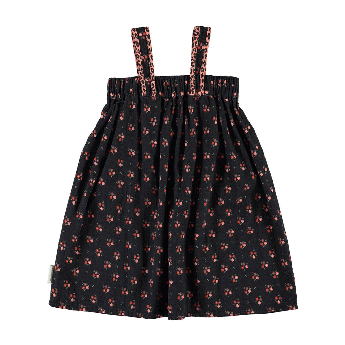 Piupiuchick Black Flowers Short Dress