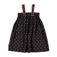 Piupiuchick Black Flowers Short Dress