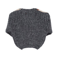 Piupiuchick Dark Grey Multicolor Geometric Sweater