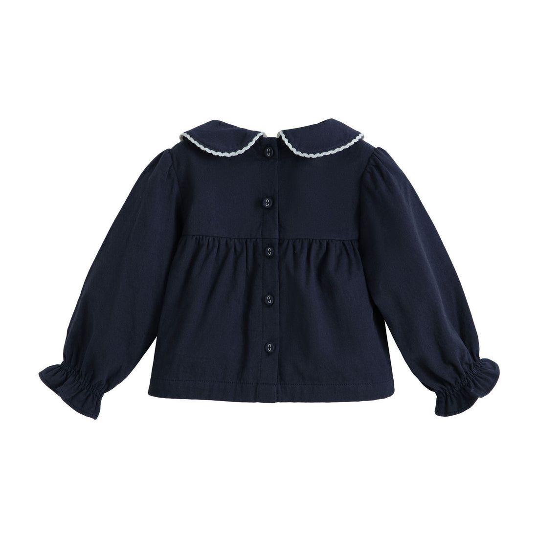 Cera Una Volta Navy Blue Fiona Baby Blouse