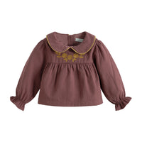 Cera Una Volta Plum Fiona Baby Blouse