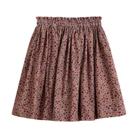 Cera Una Volta Burgundy Flower July Skirt