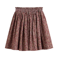 Cera Una Volta Burgundy Flower July Skirt