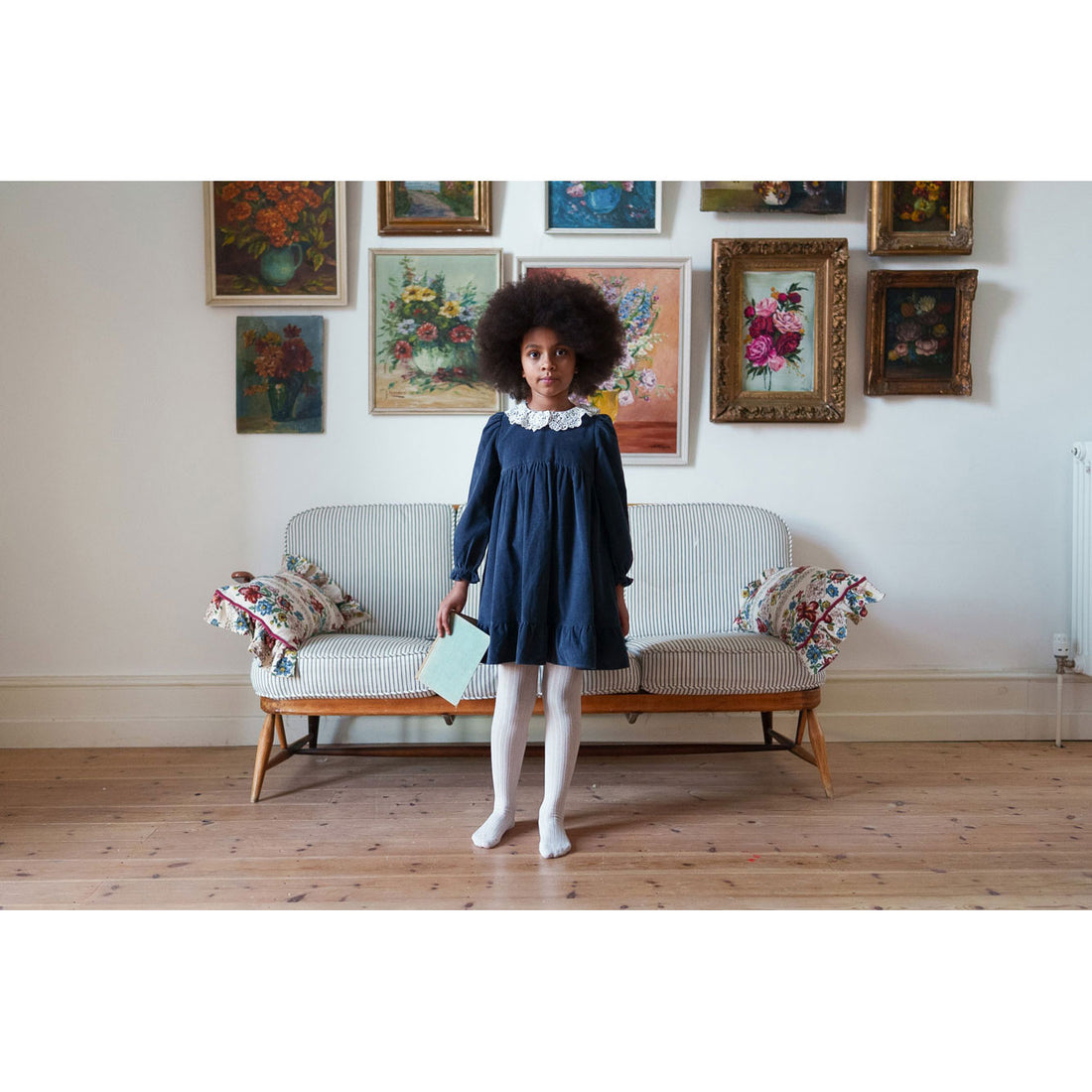 Little Cotton Clothes Midnight Velvet Mila Dress