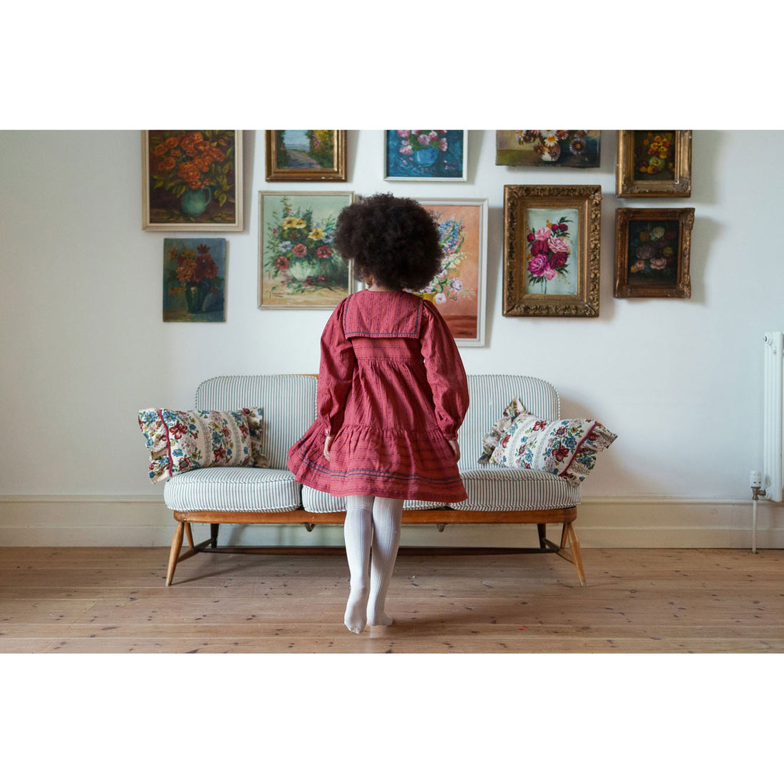 Little Cotton Clothes Trifle Stripe Rosalind Wrap Dress
