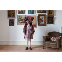 Little Cotton Clothes Sugarplum Check Rosalind Wrap Dress