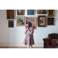 Little Cotton Clothes Sugarplum Check Rosalind Wrap Dress