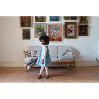 Little Cotton Clothes Eggshell Velvet Hannah Dress